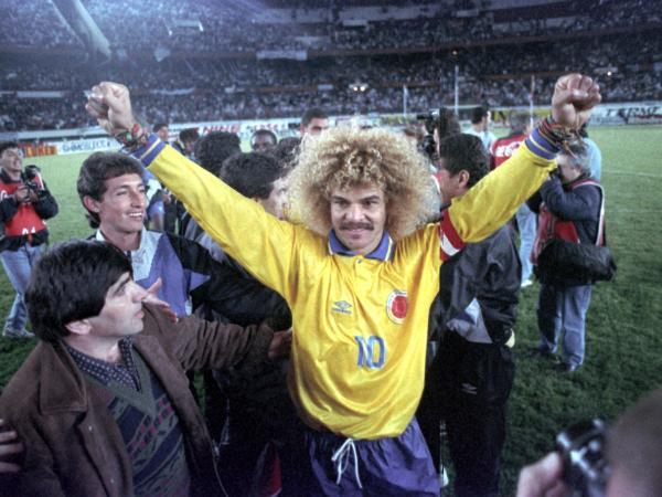 Colombia 5-0 Argentina celebración