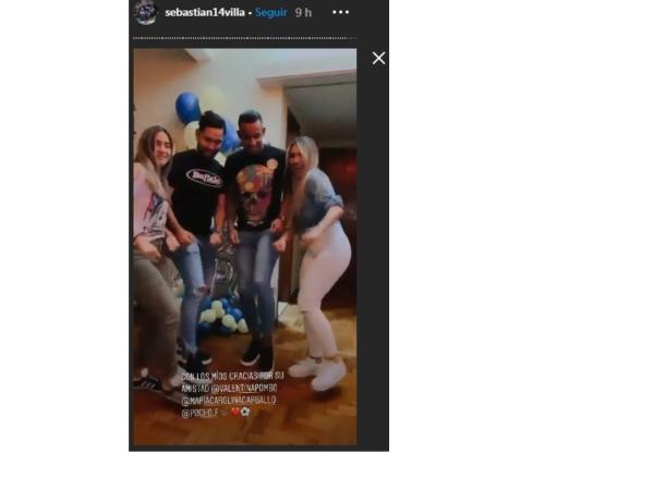 Villa estuvo acompañado en el día de su cumpleaños.
