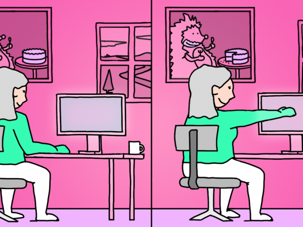 BBC Mundo: Ilustración sobre el ajuste de la pantalla.