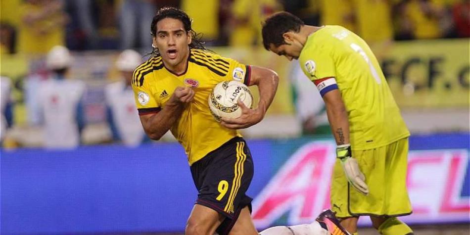 Falcao, con un doblete contra Chile, llev&oacute; a la Selecci&oacute;n Colombia al Mundial de Brasil.