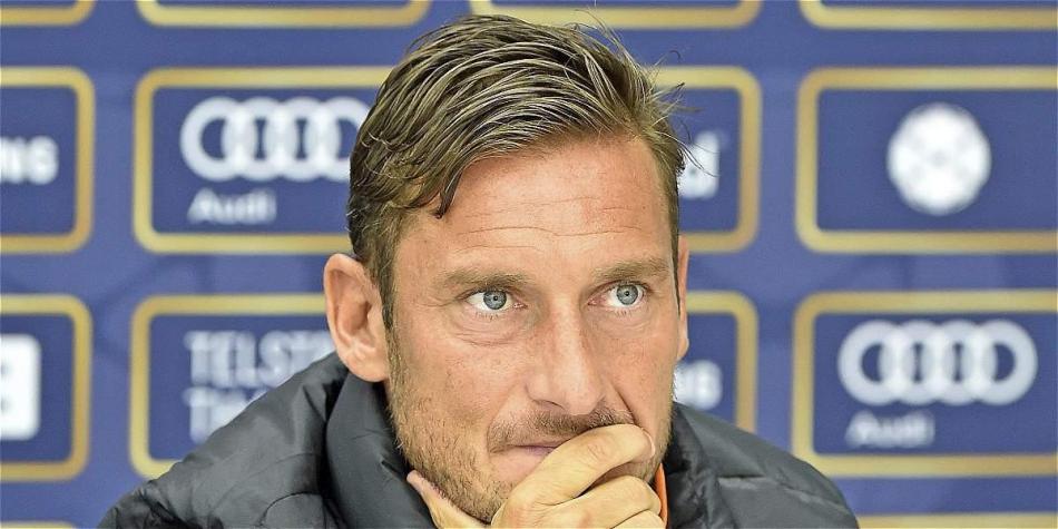 Totti, referente y capitán de Roma.