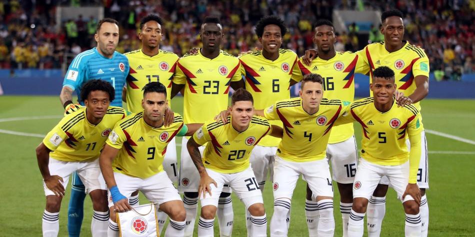 Formación de Colombia vs Inglaterra