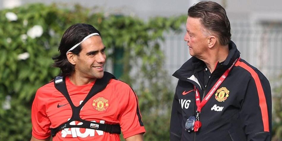 Falcao con Van Gaal