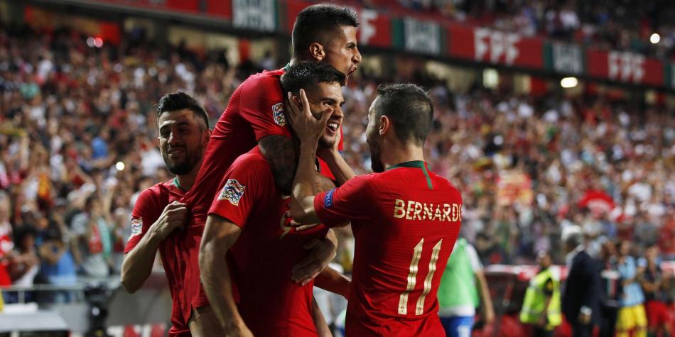 Celebración de Portugal.