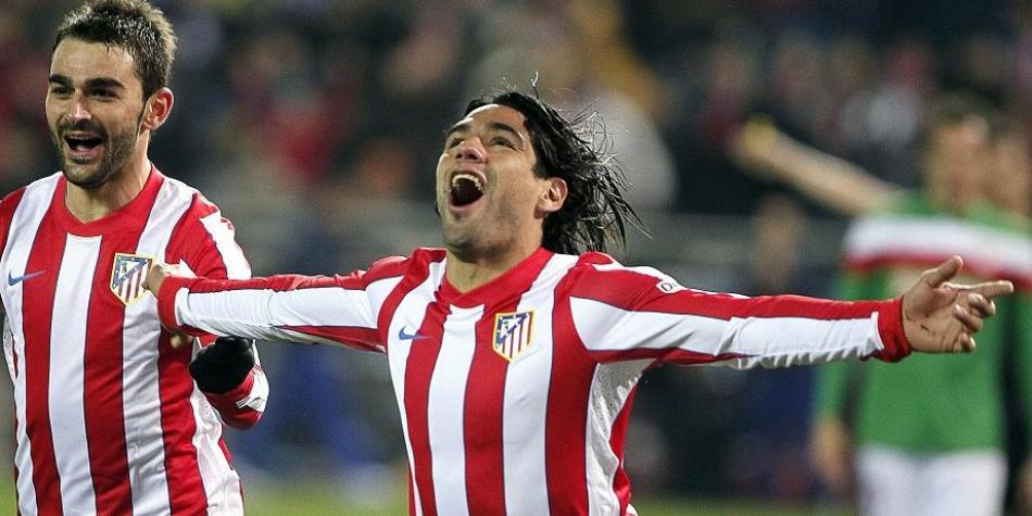 Celebración  de Falcao