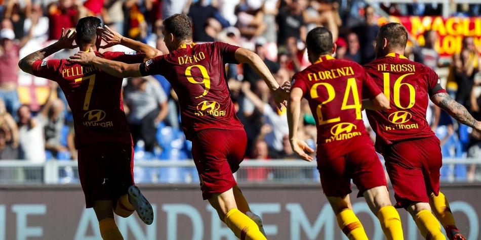 Lorenzo Pellegrini fue el encargado de abrir el marcador contra Lazio.