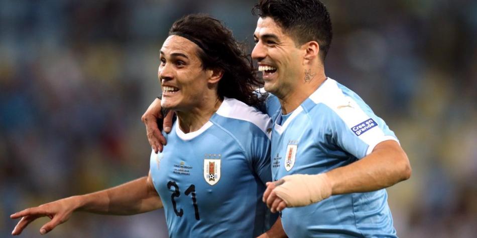 Edinson Cavani y Luis Suárez