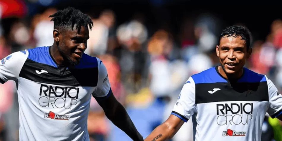 Duván Zapata y Luis Muriel Atalanta