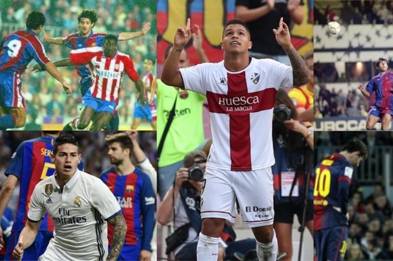 Colombianos que le hicieron gol a Barcelona