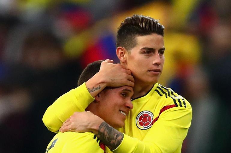 James Rodríguez y Juan Fernando Quintero