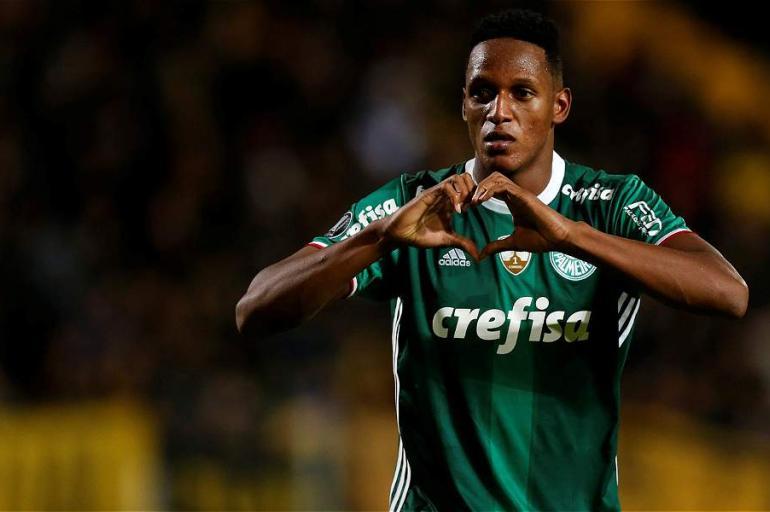 Yerry Mina, jugador del Palmeiras.