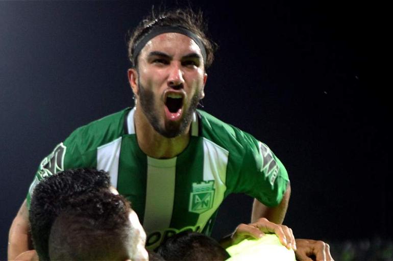 Sebastián Pérez, volante de Atlético Nacional. EFE