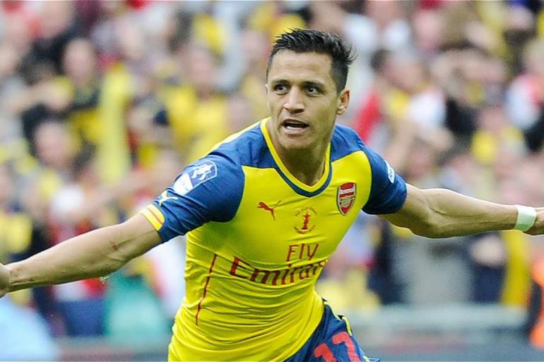 Aléxis Sánchez, anotó en la goleada.