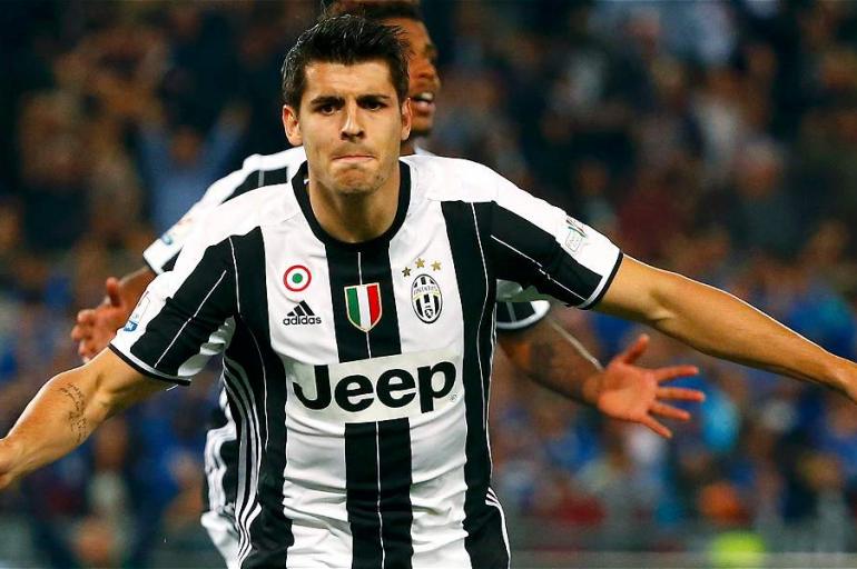 Morata, a pase de Cuadrado, le dio el triunfo a Juventus sobre Milan, en la final de la Copa de Italia.