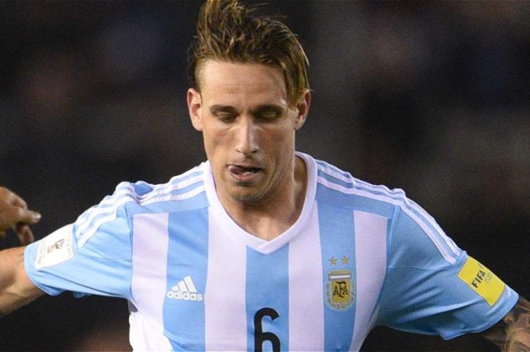 Lucas Biglia, centrocampista de la selección de Argentina.
