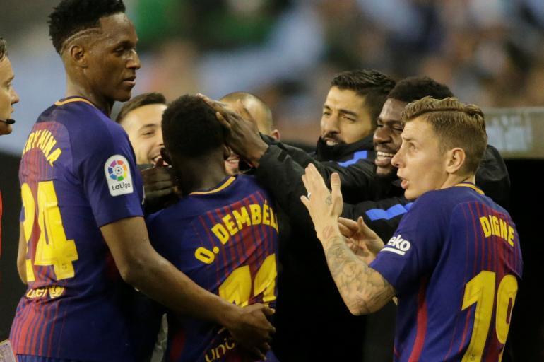 Barcelona vs Celta de Vigo Yerry Mina