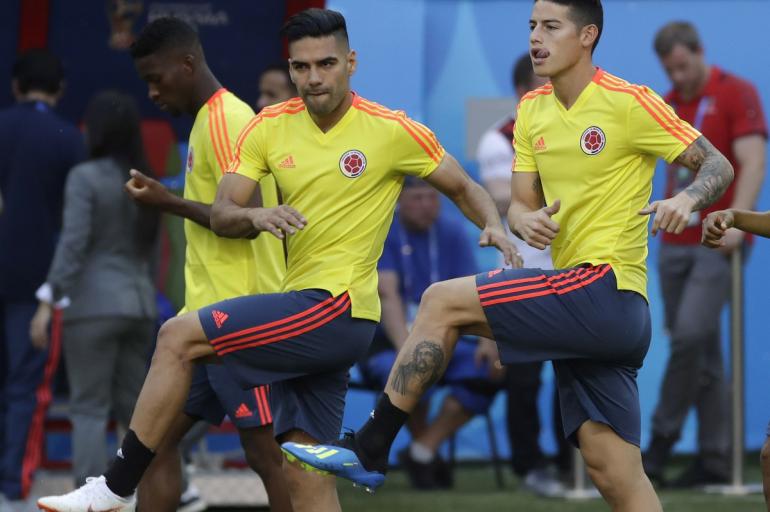 Falcao García y James Rodríguez