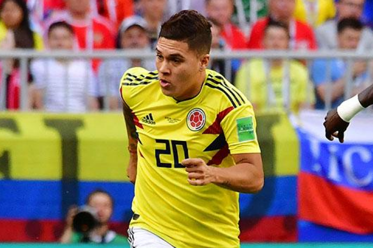 Juan Fernando Quintero con Colombia.