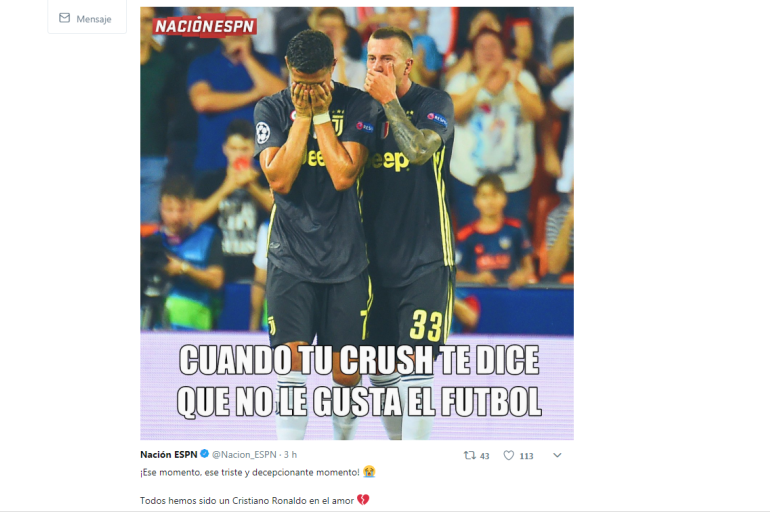 Memes de expulsión a Cristiano Ronaldo