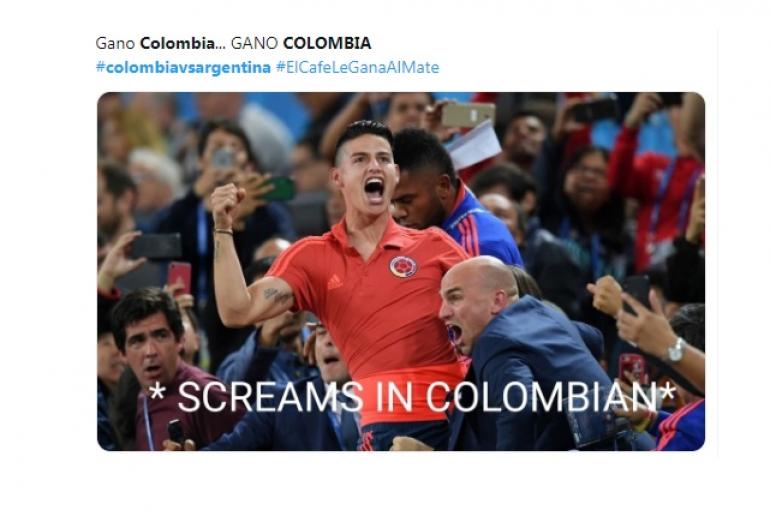 Memes Colombia vs Argentina