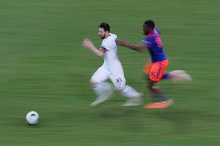 Lionel Messi Argentina Colombia