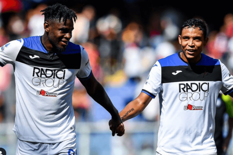 Duván Zapata y Luis Muriel Atalanta