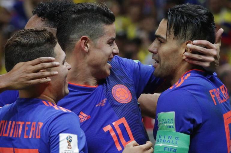 Quintero, James y Falcao