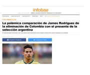 Así tituló Infobae la nota sobre la declaración de James.