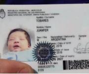 El niño quedó registrado con el nombre de Quintero.