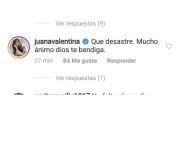 Mensajes de apoyo a Daniela Cortés, expareja de Sebastián Villa.