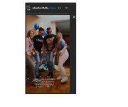 Villa estuvo acompañado en el día de su cumpleaños.