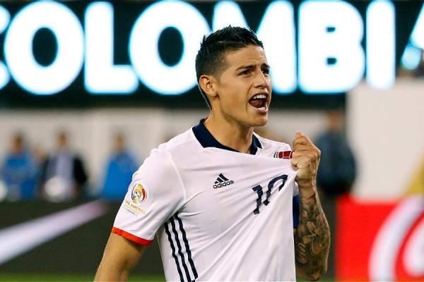 James Rodríguez, capitán y volante de la Selección Colombia.